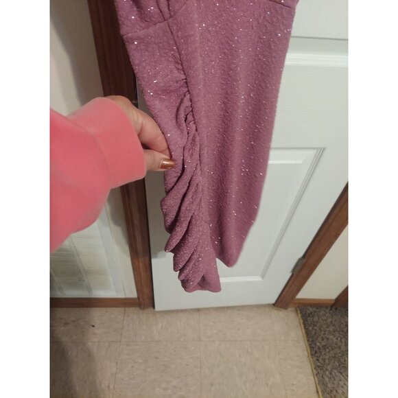 Windsor Sparkly Purple Short Dress Size Large Spaghetti Straps Homecoming Dress - Picture 9 of 10